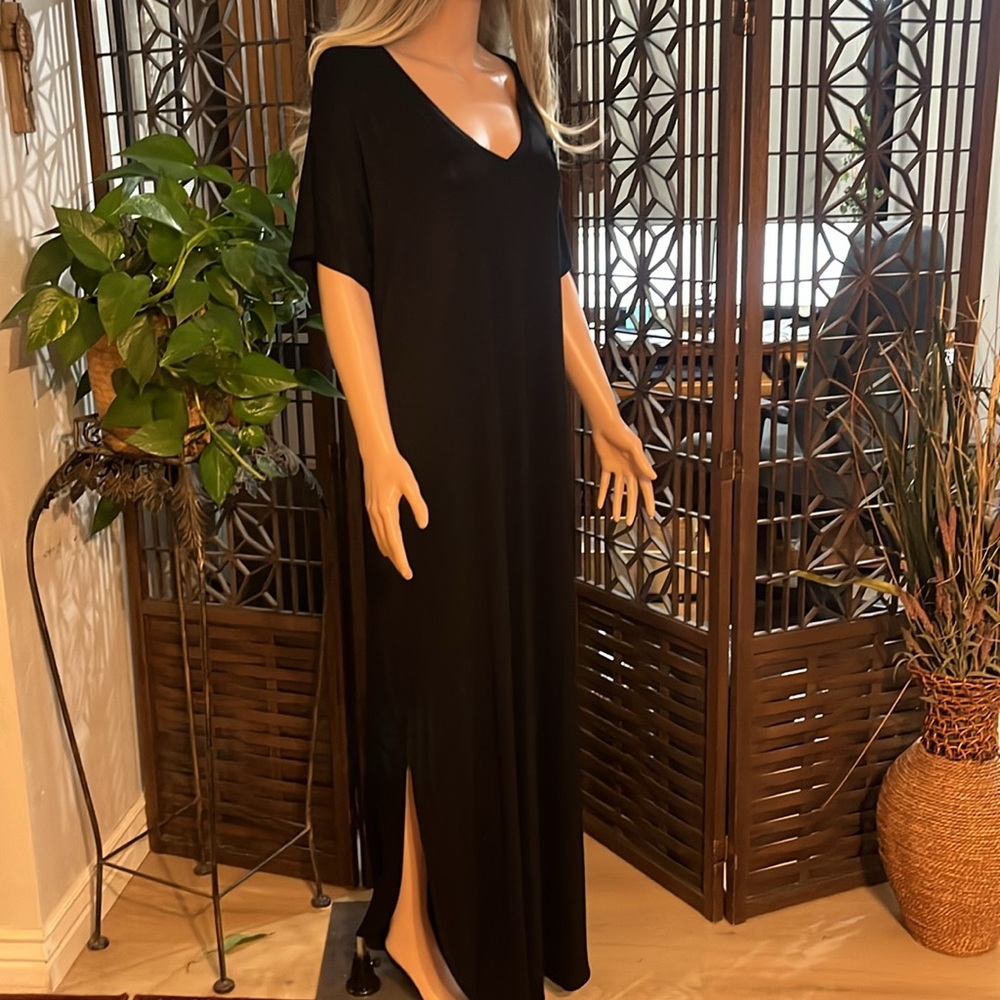 NWT AROLINA Tshirt Dress. Black XL